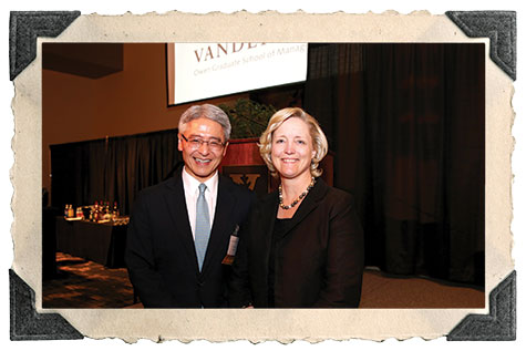Heiki Miki, MBA'96, with Vanderbilt Provost Susan Wente.